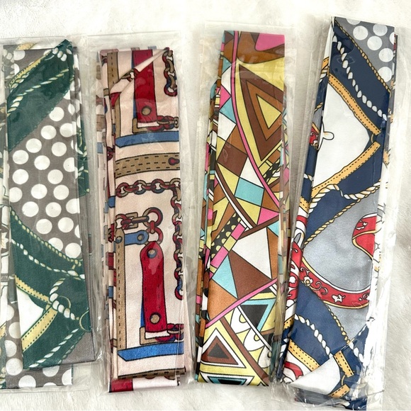 4 SET Purse Handbag Skinny Scarf Bundle - Picture 2 of 5